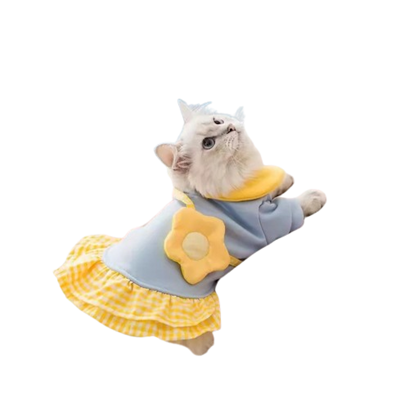 Baju Kucing Anabul Cantik Tas Wortel dan Bunga 1