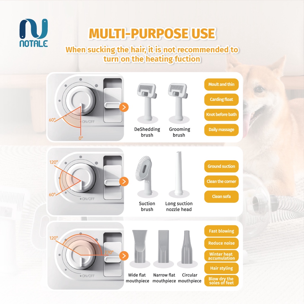 Inti Nya Teknologi Notale Professional Pet Blower  NTL-BG991