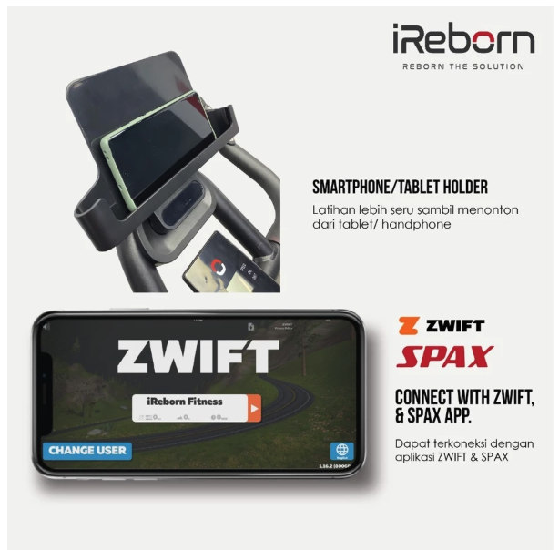 Trijaya Sportech iReborn iPedro Spin Bike 