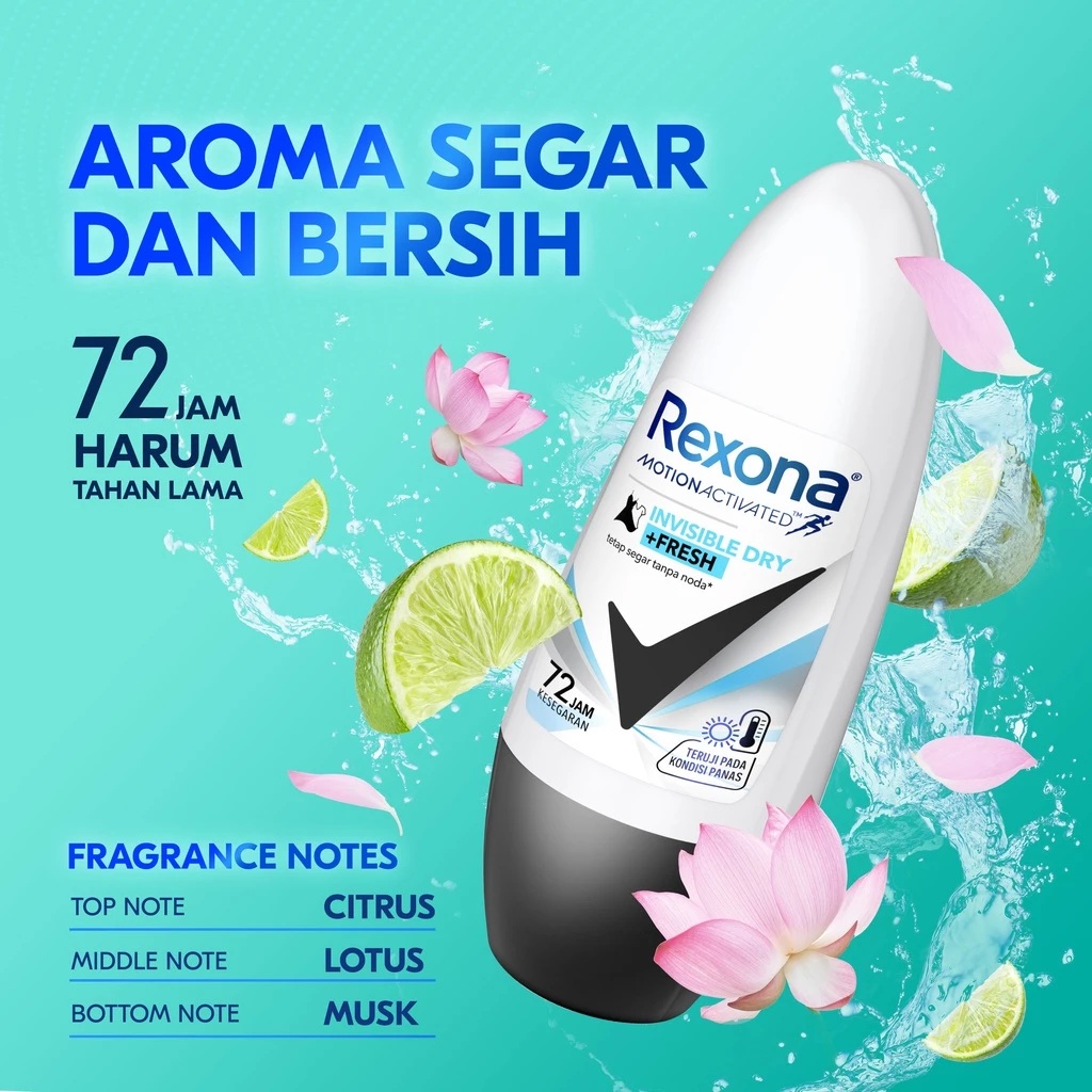 Unilever Rexona Motion Activated Invsible Dry + Fresh