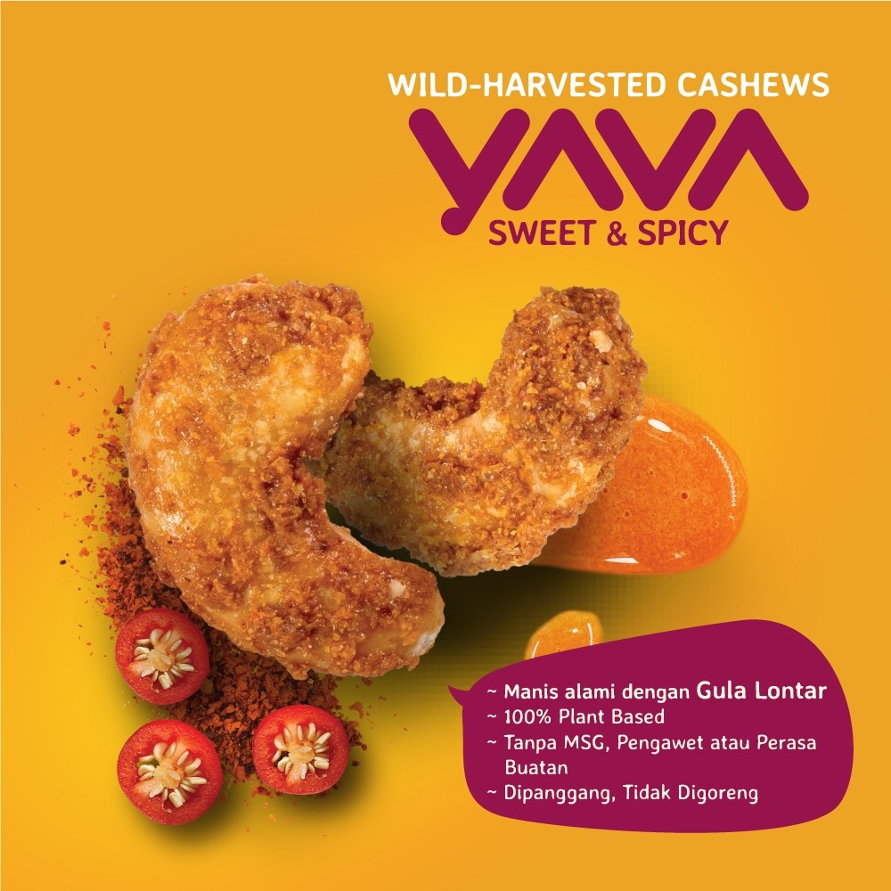East Indo Fair Trading YAVA Wild Harvested Cashews Sweet & Spicy