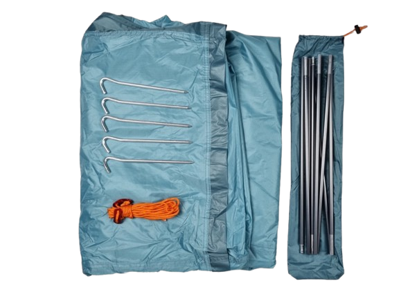 Pilih tenda 2P dengan frame aluminum alloy yang ringan dan juga kuat