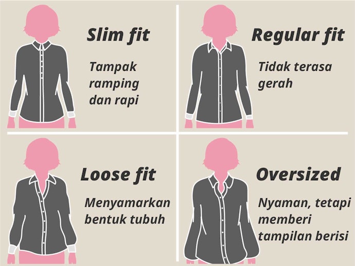 Pilih berdasarkan model potongan kemeja