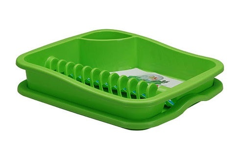 Pertimbangkanlah rak piring yang dilengkapi water tray