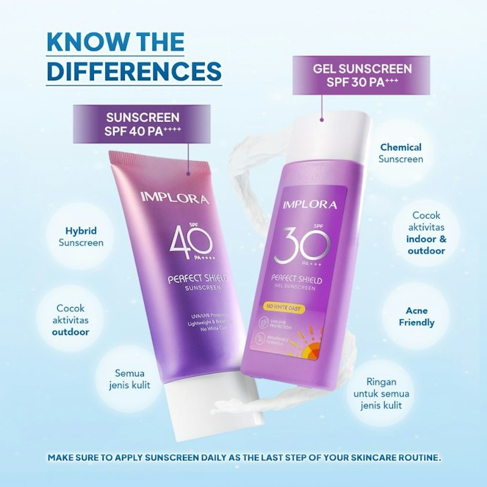 Apakah sunscreen Implora cocok untuk semua jenis kulit?