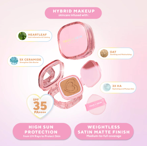 Ingin cushion untuk kulit berminyak dan sensitif? Pilih yang hasil akhirnya velvet matte atau satin matte