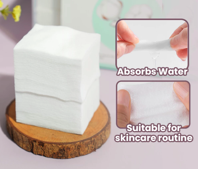 Sesuaikan ketebalan kapas: Kapas tebal ideal untuk menghapus makeup, kapas tipis cocok untuk mengaplikasikan skincare
