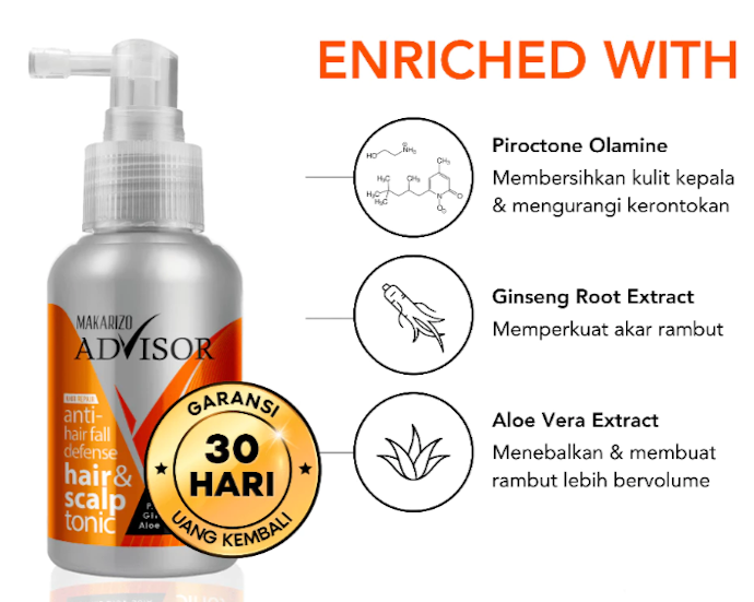 Bila rambut tipis dan berketombe, prioritaskan yang dibekali piroctone olamine dan Aloe vera