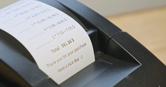 Untuk mencetak struk, pastikan saja Anda memilih printer untuk kertas termal; Ukuran kertasnya bisa disesuaikan dengan kebutuhan