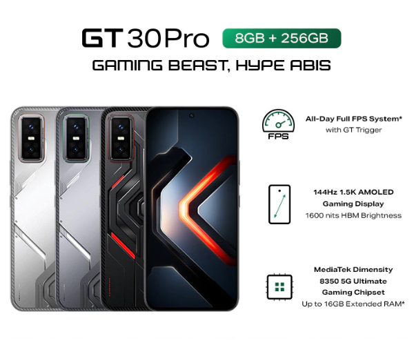 Untuk HP 3 jutaan gaming, pilih Infinix GT 30 Pro dengan chipset MediaTek Dimensity 8350 Ultimate