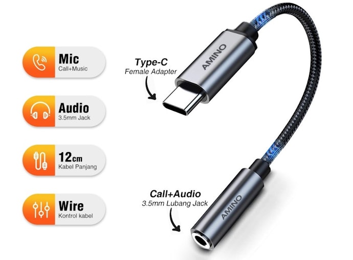 Pastikan konektor kabel audio cocok dengan perangkat Anda: Jack AUX, jack 6,35 mm, RCA, XLR, dan konektor optical