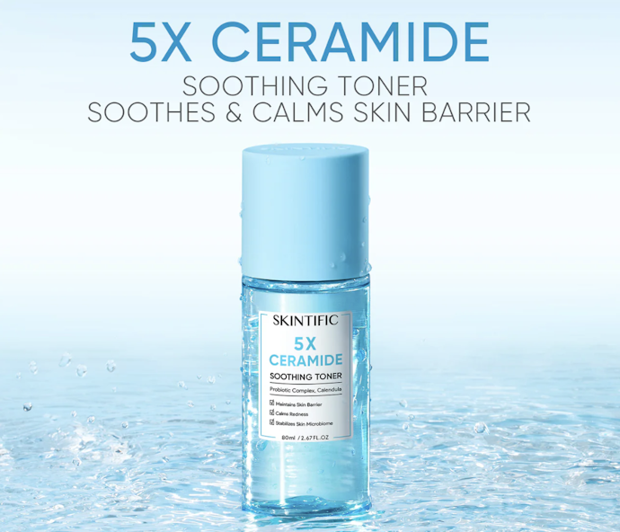 Bila kulit Anda kering dan sensitif, prioritaskan 5X Ceramide Soothing Toner