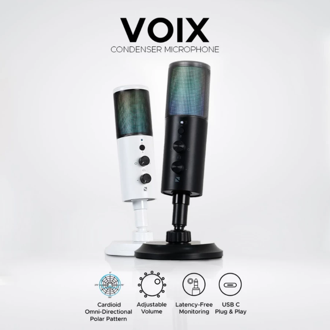 Untuk rekaman, utamakan mic kabel tipe condenser dari merek Shure, Fifine, atau Noir Voix