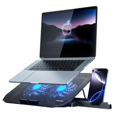 Pilih cooling pad yang ukurannya sesuai dengan laptop, misalnya 13–15 inch