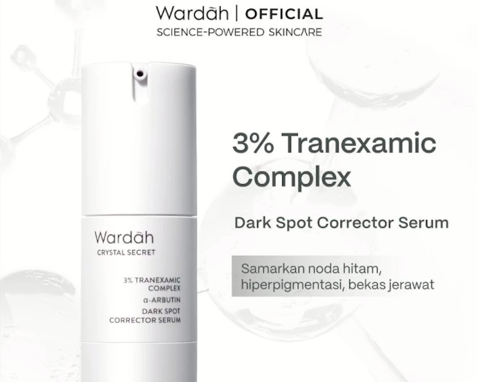 Optimalkan hasilnya dengan memilih serum alpha arbutin yang dikombinasikan vitamin C atau tranexamic acid