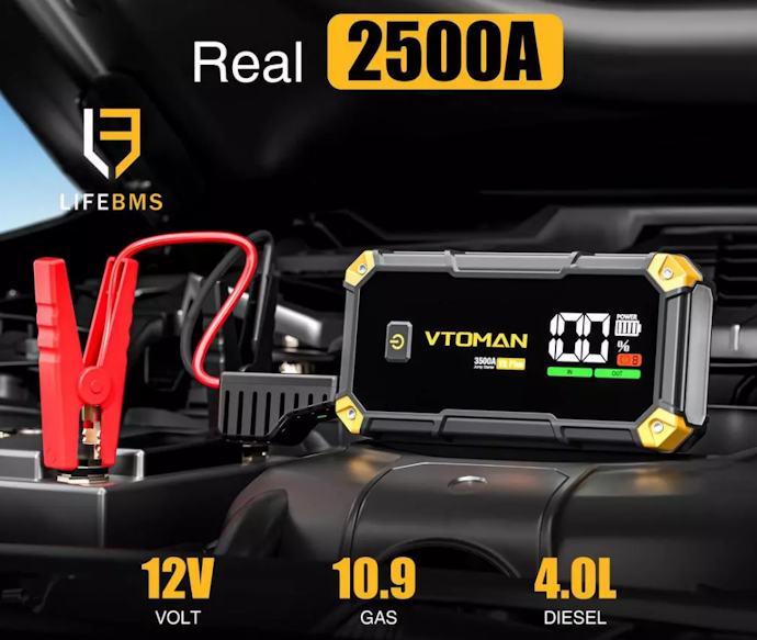 Sesuaikan peak ampere dan batas kapasitas mesin pada jumper dengan jenis mobil Anda