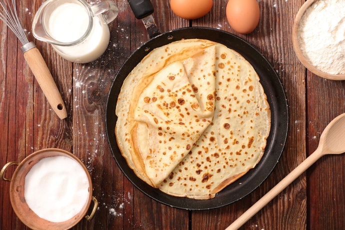 Tentukan dulu ukuran crepes yang akan dibuat