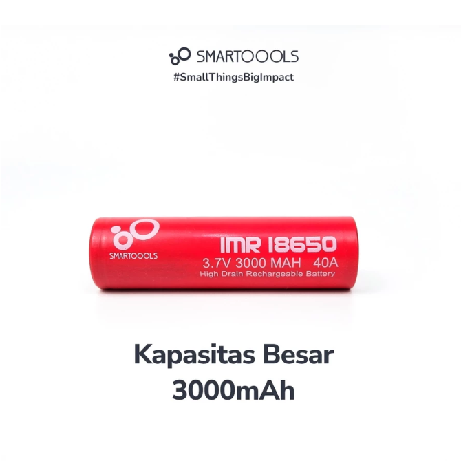Pilih kapasitas 3.000 mAh ke atas untuk vape; Kapasitas di bawahnya cukup untuk elektronik rumah tangga