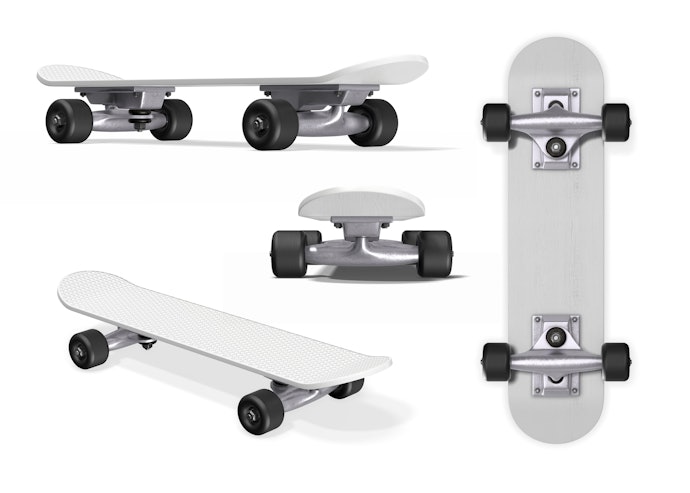 Pertimbangkan konstruksi papan skateboard
