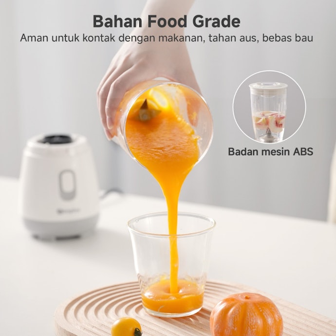 Utamakan jug blender bahan kaca atau plastik berlabel food-grade dan BPA-free