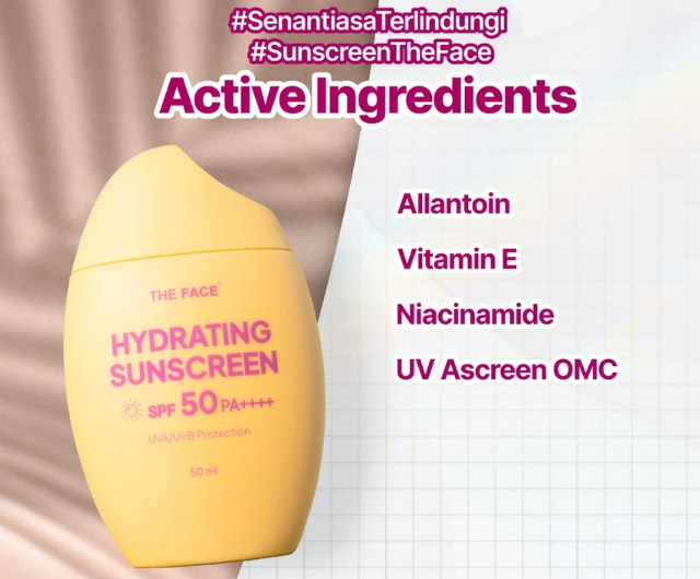 Pertimbangkan sunscreen dengan kandungan niacinamide atau vitamin C jika kulit kusam