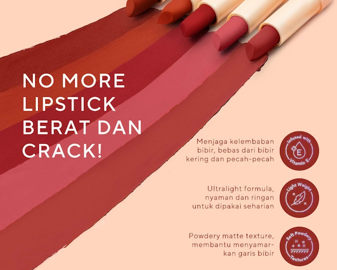 Pastikan lipstik tidak mengandung pewarna neon, extremely bright, atau CI7XXX