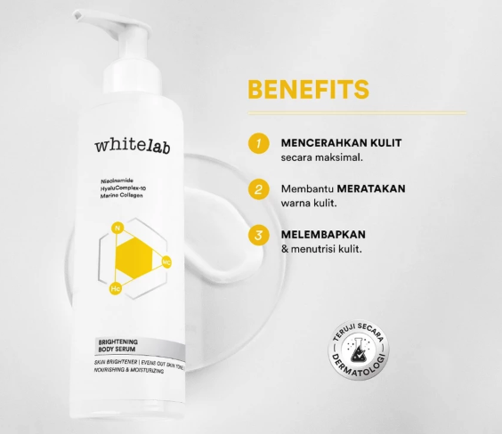 Ingin handbody malam untuk memutihkan kulit? Utamakan yang mengandung niacinamide, licorice root extract, atau arbutin