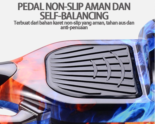 Untuk keamanan pemula, pastikan hoverboard dibekali fitur self-balancing dan sistem pengereman otomatis