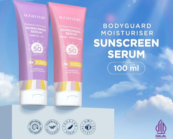 Untuk penggunaan siang hari, pertimbangkan body lotion yang punya SPF 30 dan PA+++ atau broad spectrum