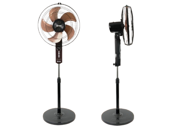 Pertimbangkan standing fan berbahan logam jika Anda ingin tampilan yang lebih estetik