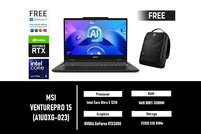 Pilih laptop dengan CPU AMD Ryzen 6600H atau Intel Core i5 13420H, GPU RTX 3050, dan RAM 16 GB