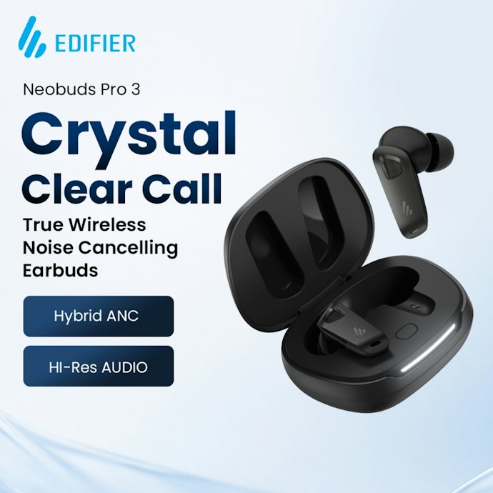 Untuk meeting dan telepon, pilih earphone dengan mikrofon jernih dan fitur ENC seperti Edifier Neo Buds Pro 3 atau Soundcore Liberty 5 Pro