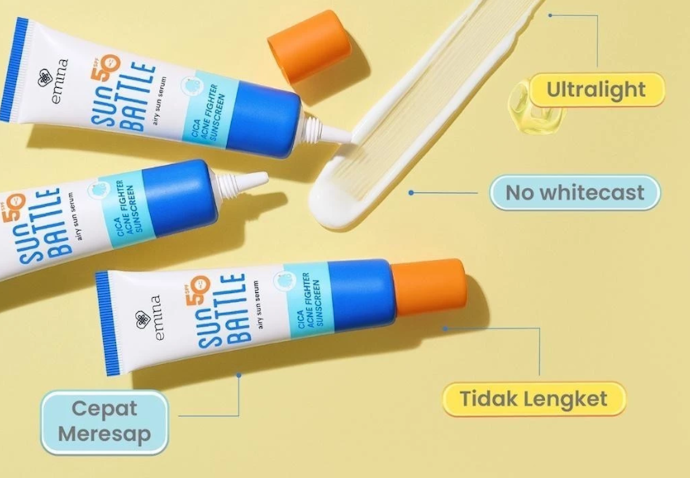 Agar tidak menyumbat pori-pori, utamakan yang teksturnya lotion atau gel dengan klaim non-comedogenic