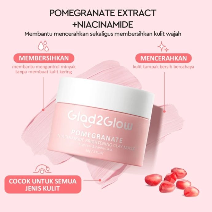 Untuk mencerahkan wajah kusam dan berminyak, pertimbangkan clay mask yang mengandung charcoal atau niacinamide
