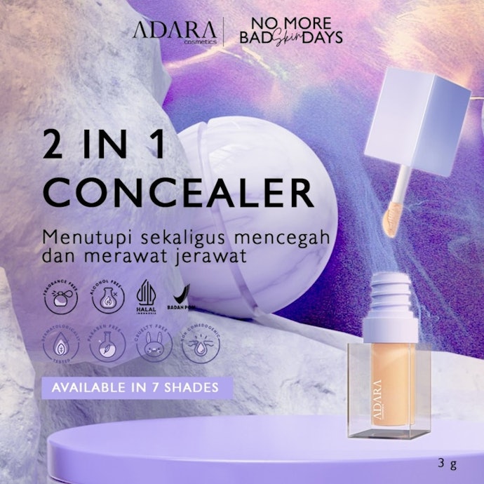 Bagi kulit berminyak dan sensitif, pilih concealer bebas pewangi dan bahan iritan lainnya