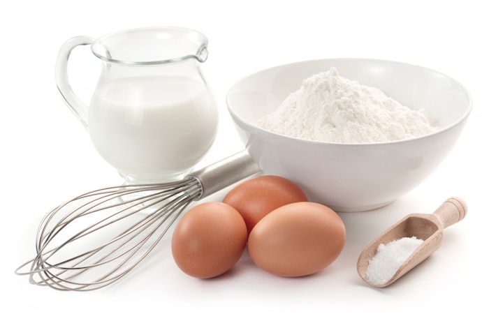 Pertimbangkan produk yang sudah ditambahkan telur dan susu agar lebih praktis