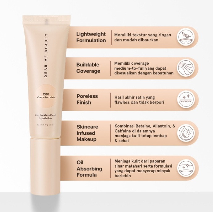 Prioritaskan minimal medium coverage untuk menyamarkan flek hitam, bekas jerawat, atau warna kulit yang tidak merata