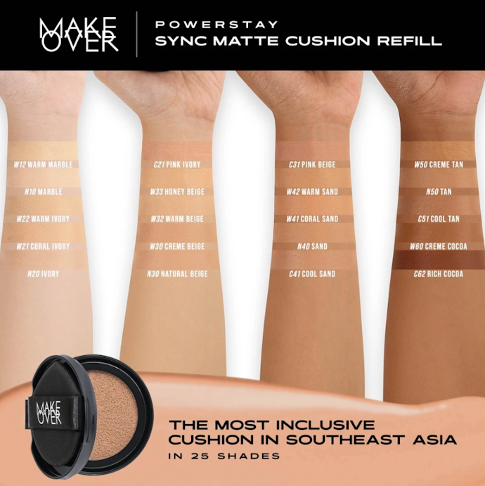 Prioritaskan warna powder foundation yang setingkat lebih cerah atau memiliki klaim "tidak oksidasi"