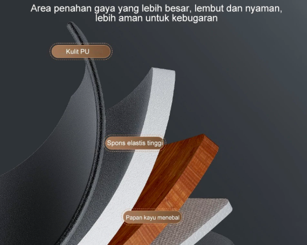 Pastikan alat bantu sit-up dilengkapi busa dan antiselip untuk faktor kenyamanan dan keamanan