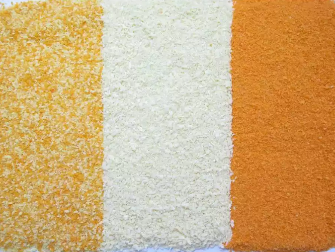 Pilih tepung panir kuning agar makanan tampak lebih menarik; Tepung panir putih untuk memberi kesan premium