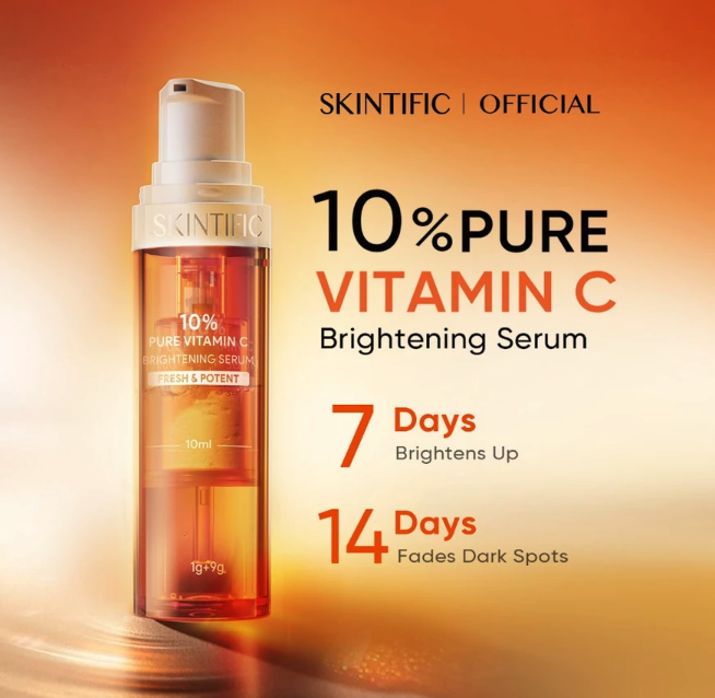 Untuk pemula, mulai dengan serum vitamin C 5–10% yang konsentrasinya mild; Kadar 15–20% untuk pengguna lanjutan
