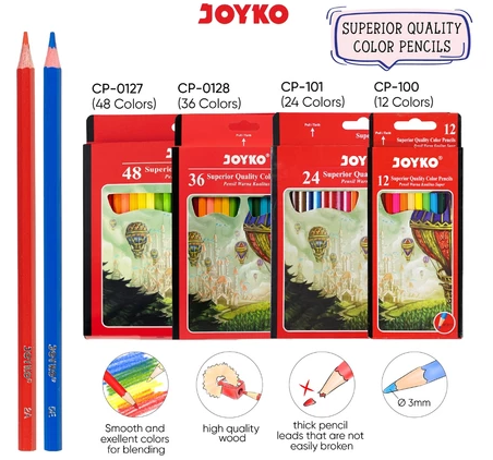 Jika Anda seorang pemula, disarankan pensil dengan 24-36 set warna