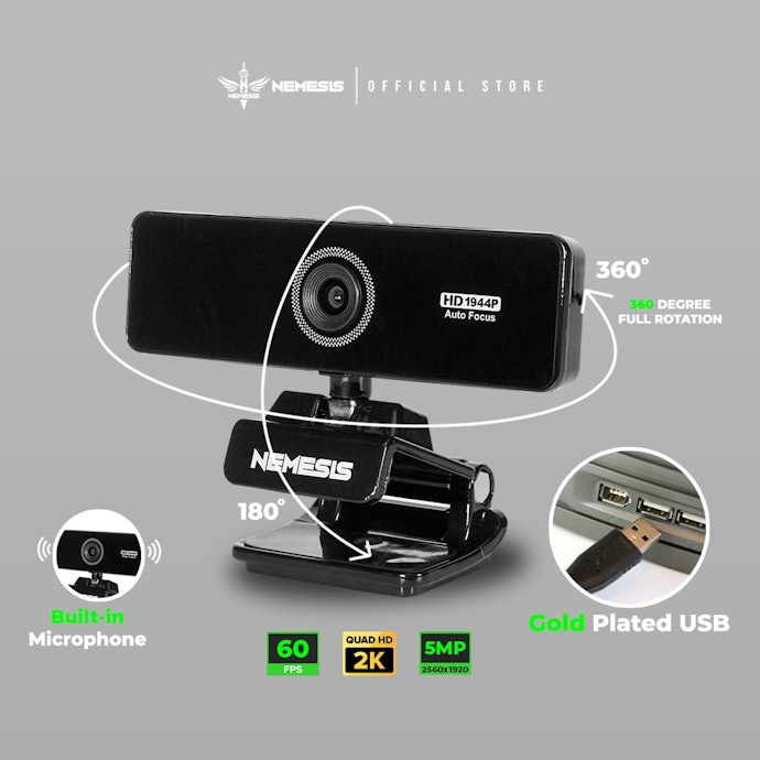 Untuk streaming dan membuat konten, pilih webcam dengan sensor besar 1/2 inci dengan 60 FPS