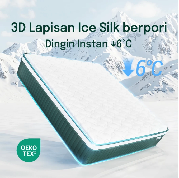 Anda mencari spring bed berukuran 200x200? Pilih produk dari beberapa merek, seperti Airland, TURU, dan Mosswood