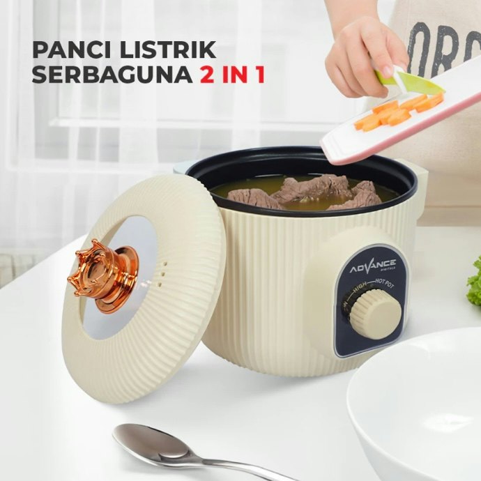 Untuk berbagai kebutuhan, cek panci listrik harga Rp 150.000 ke atas dari Samono, Advance, Han River, Goto, dan GM Bear