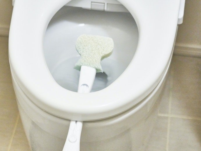 Keringkan sikat toilet sebelum disimpan
