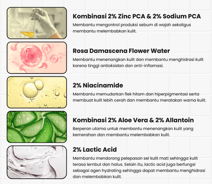 Pilih face mist dengan soothing agent, seperti allantoin dan panthenol apabila kulit Anda sensitif