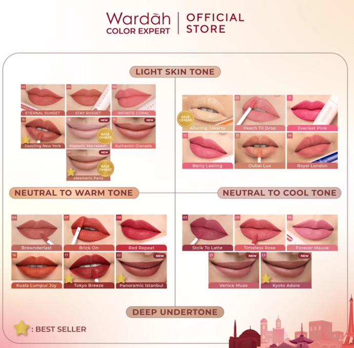 Cocokkan warna lipstik dengan skin tone Anda