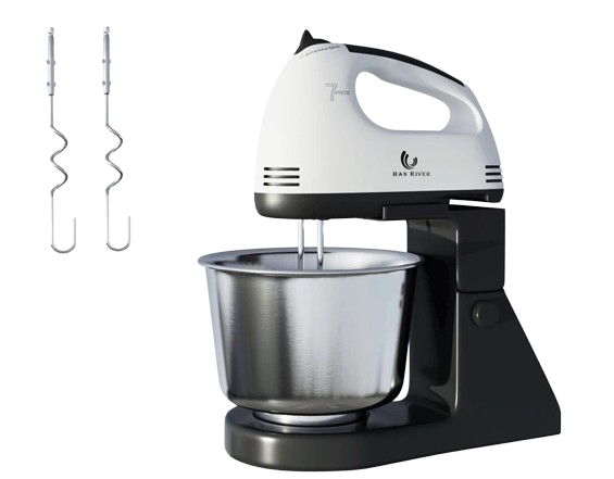 Utamakan standing mixer dengan pengaduk dan bowl berbahan stainless steel