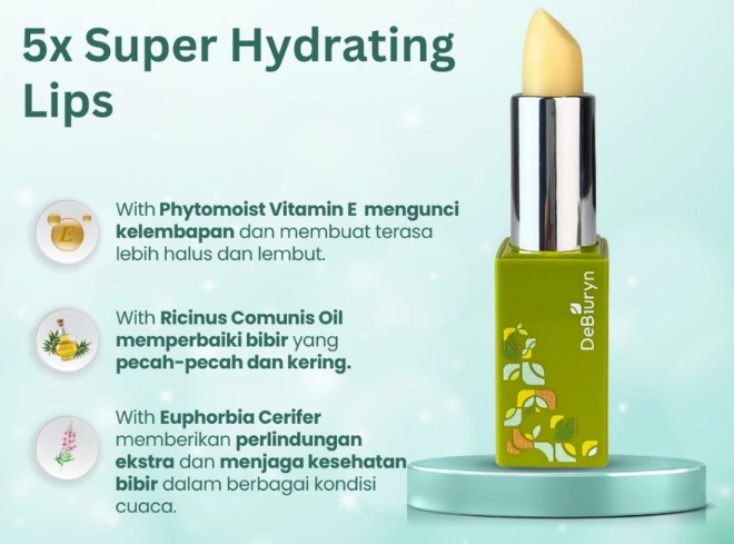 Agar bibir tetap cerah alami, gunakan lip balm dengan kandungan vitamin E